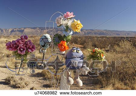 Stock Image -  descansos roadside memorial hwy 54 el paso tx. Fotosearch