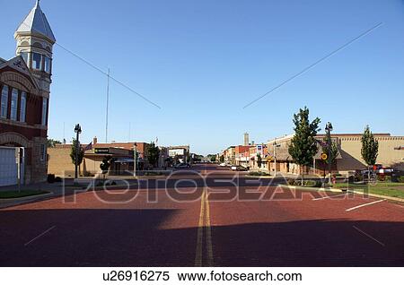 downtown kingman kansas ks burghal center city View Large Photo Image Stock Photography - downtown kingman kansas ks burghal center city. Fotosearch