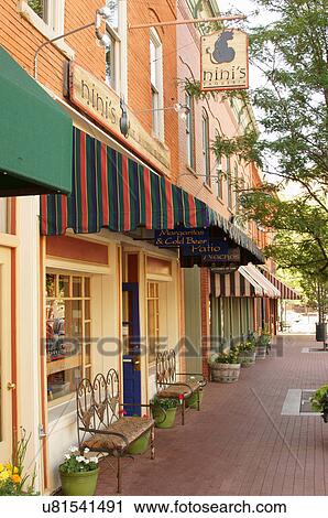 Stock Image -  durango downtown colorado co storefront ninis. Fotosearch