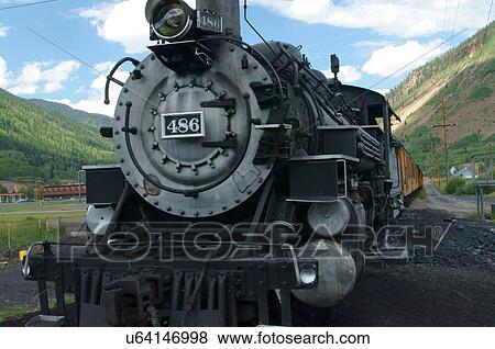 durnago silverton railroad steam engine colorado View Large Photo Image Stock Photo - durnago silverton railroad steam engine colorado. Fotosearch