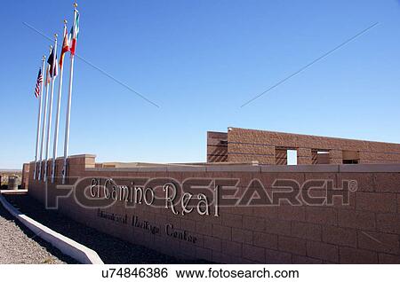 el camino real heritage center de tierra adentro View Large Photo Image Stock Photograph - el camino real heritage center de tierra adentro. Fotosearch