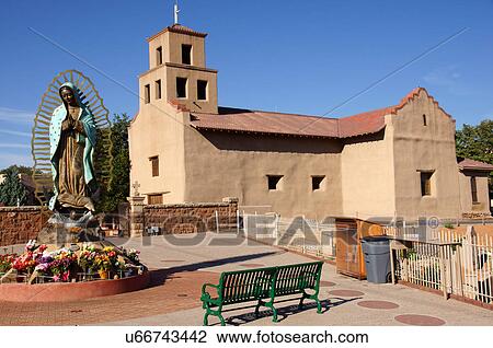 Stock Image -  el santuario de guadalupe church santa fe new nm. Fotosearch