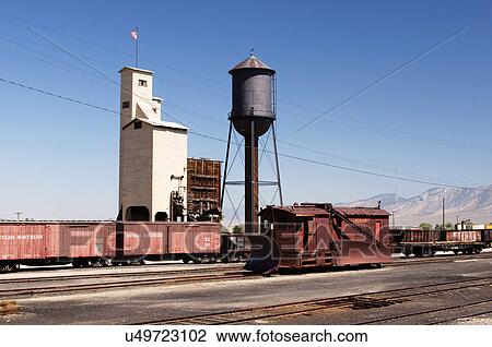 Stock Image -  ely nevada northern railroad museum nv ghost. Fotosearch
