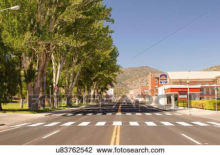 Stock Image -  ely nevada nv downtown main street burghal city. Fotosearch