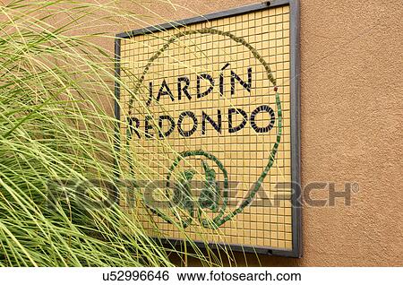entrance sign at jardin rdondo garden botanical View Large Photo Image Stock Photograph - entrance sign at jardin rdondo garden botanical. Fotosearch