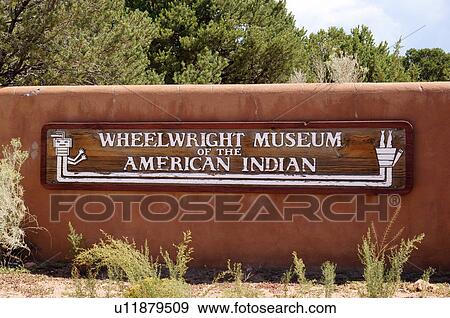 Stock Photo -  entrance sign museum of the american native. Fotosearch