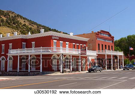 eureka opera house nevada nv archival authentic View Large Photo Image Stock Image - eureka opera house nevada nv archival authentic. Fotosearch
