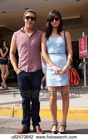 Stock Image -  fashion couple man male woman female odd teens. Fotosearch