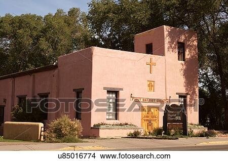 Picture -  first baptist church taos new mexico latino nm. Fotosearch