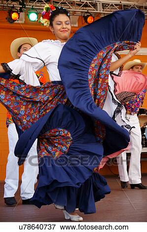 Stock Photo -  folklorico folklorica dancers men males women. Fotosearch