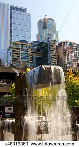 fountain aquarium seattle washington wa burghal View Large Photo Image Stock Image - fountain aquarium seattle washington wa burghal. Fotosearch
