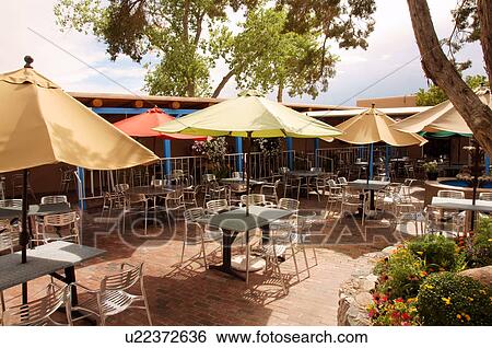 Stock Photograph -  gabriels restaurant cafe santa fe nm nineteenth. Fotosearch
