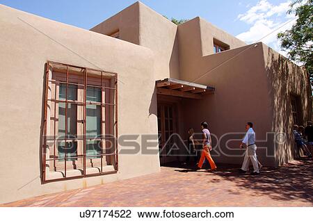 Stock Image -  georgia okeefe museum santa fe new mexico nm. Fotosearch
