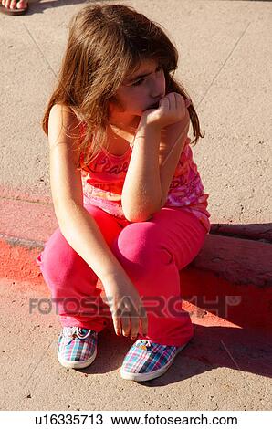 girl child kid on street alone forlorn afraid View Large Photo Image Stock Image - girl child kid on street alone forlorn afraid. Fotosearch