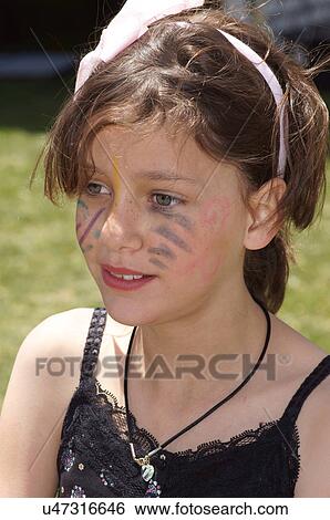 girl teen teenager face paint painting festival View Large Photo Image Stock Photograph - girl teen teenager face paint painting festival. Fotosearch