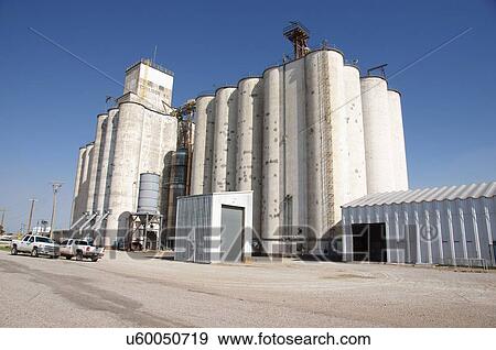 grain elevators cullison kansas ks commercial View Large Photo Image Stock Photo - grain elevators cullison kansas ks commercial. Fotosearch