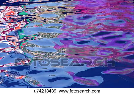 graphic pattern of water ripples colorful aura View Large Photo Image Stock Photo - graphic pattern of water ripples colorful aura. Fotosearch