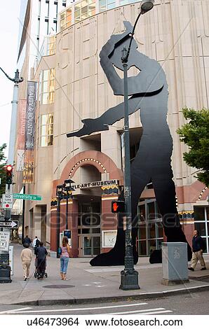 Picture -  hammering man male seattle art museum washington. Fotosearch