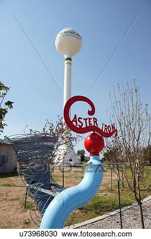 hand dug well castor iron sculpture water tower View Large Photo Image Stock Image - hand dug well castor iron sculpture water tower. Fotosearch