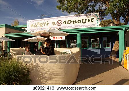 Stock Image -  harrys roadhouse restaurant santa fe nm cafe. Fotosearch
