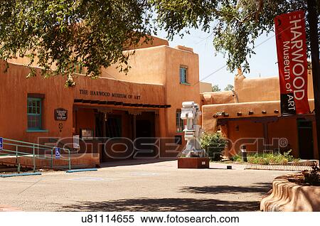 Stock Photography -  harwood museum in the taos new mexico place for. Fotosearch
