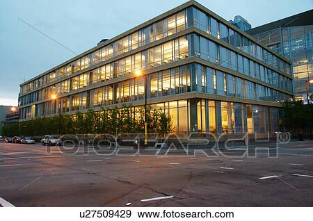 hennepin county library night twilight minnesota View Large Photo Image Stock Photo - hennepin county library night twilight minnesota. Fotosearch