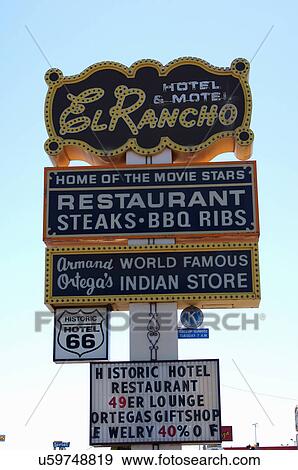Stock Photo -  hotel el rancho gallup new mexico nm historic. Fotosearch