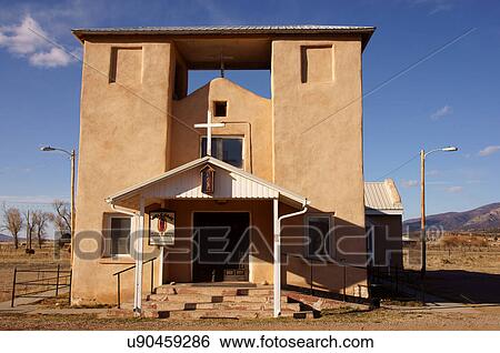 Stock Photograph -  iglesia de nuestra senora guadalupe church nm. Fotosearch