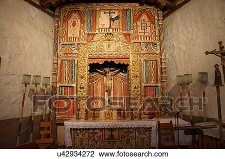 interior altar el santuario de chimayo roman in View Large Photo Image Stock Image - interior altar el santuario de chimayo roman in. Fotosearch
