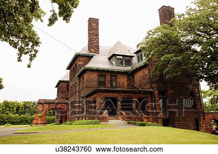 Stock Image -  james hill house home museum st saint st. paul. Fotosearch