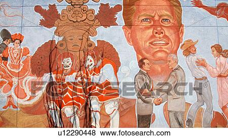 john f. kennedy close-up mural chamizal national View Large Photo Image Stock Photo - john f. kennedy close-up mural chamizal national. Fotosearch