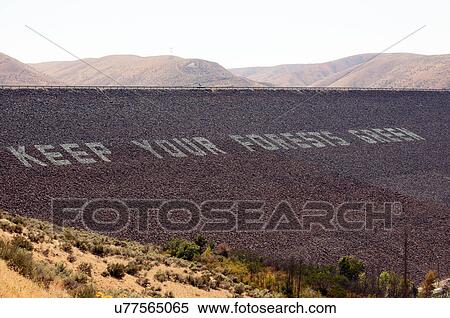 Stock Photography -  keep forrests green dam lucky peak lake idaho id. Fotosearch