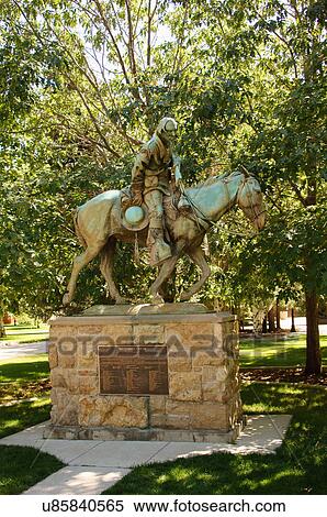 kit carson statue nevada city nv sculpture art View Large Photo Image Stock Photography - kit carson statue nevada city nv sculpture art. Fotosearch