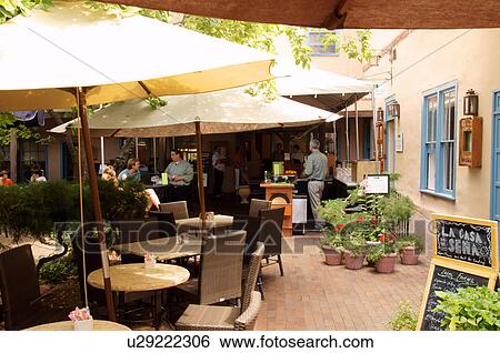 Stock Photograph -  la casa sena cafe restaurant santa fe nm forty. Fotosearch