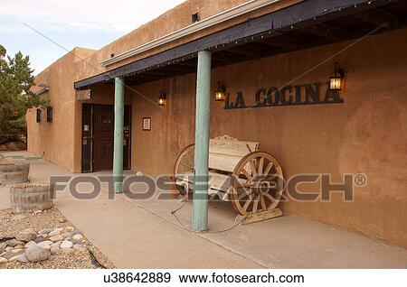 Stock Photo -  la cocina restaurant cafe santa fe nm forty 47th. Fotosearch