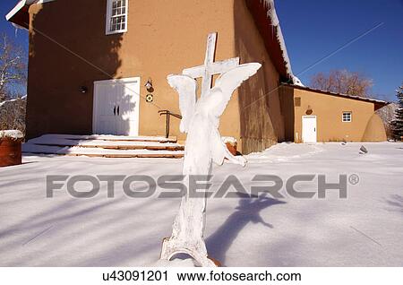 Stock Image -  la santisima trinidad parish arroyo seco nm holy. Fotosearch