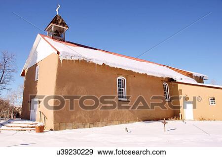 Stock Photo -  la santisima trinidad parish arroyo seco nm holy. Fotosearch