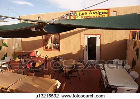 Stock Image -  los amigos cafe restaurant santa fe nm twenty. Fotosearch