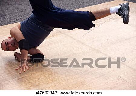 Stock Image -  man male break dancing dancers sport fitness lim. Fotosearch