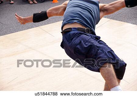 Stock Photo -  man male break dancing dancers sport fitness lim. Fotosearch