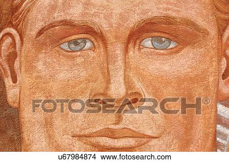 man male close-up eye mural chamizal national el View Large Photo Image Picture - man male close-up eye mural chamizal national el. Fotosearch