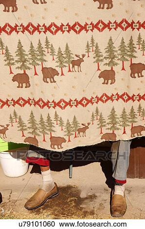 Stock Image -  man male feet behind curtain el paso texas tx. Fotosearch