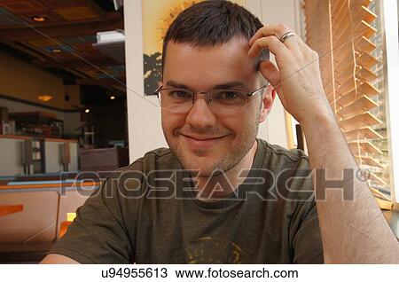 Stock Image -  man male teen teenager smiling portrait headshot. Fotosearch
