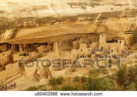 mesa verde national park cliff palace unesco View Large Photo Image Stock Photo - mesa verde national park cliff palace unesco. Fotosearch