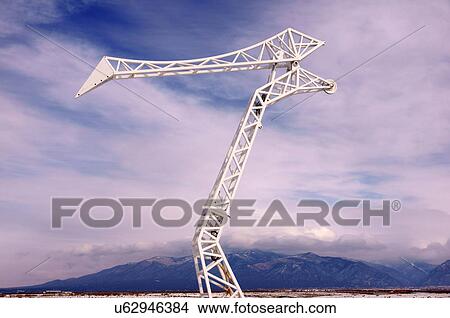 metal sculpture taos new mexico nm crane sangre View Large Photo Image Picture - metal sculpture taos new mexico nm crane sangre. Fotosearch