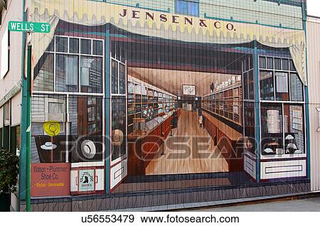 mural jensen & company enumclaw washington wa View Large Photo Image Stock Photo - mural jensen & company enumclaw washington wa. Fotosearch