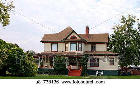 Stock Photograph -  na jacobsen house payette idaho id dies age. Fotosearch