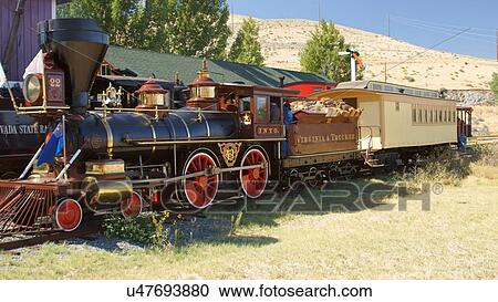 Stock Image -  nevada state railroad museum jungers train. Fotosearch