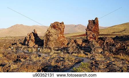 Stock Image -  north crater flow craters moon national monument. Fotosearch