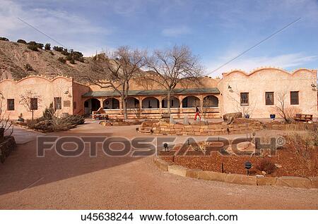 Picture -  ojo caliente mineral springs nm hot new mexico. Fotosearch